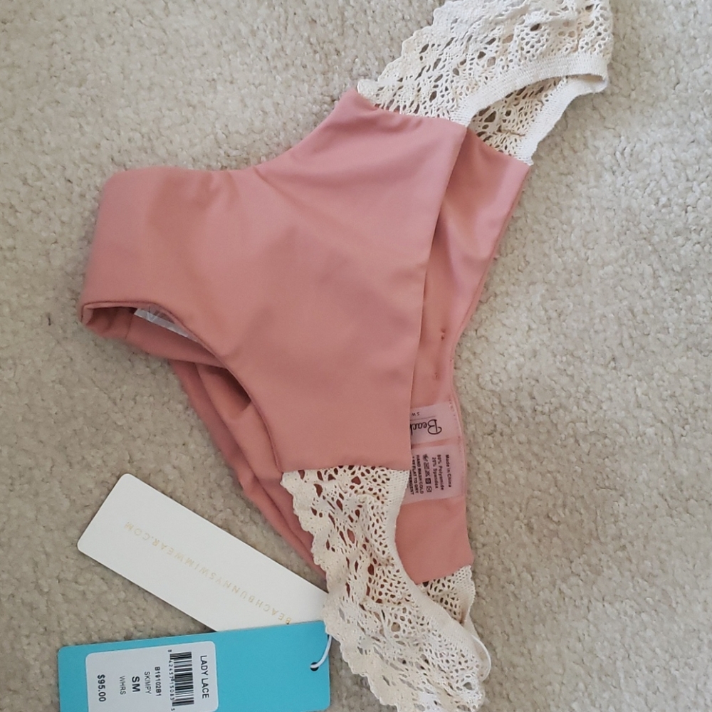 Beach Bunny Lady Lace BNWT skimpy bottom size S